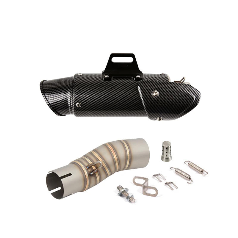 الانزلاق على ل CFMOTO 450SR NK450 450NK دراجة نارية خمار ماسورة العادم الهروب DB القاتل الأوسط ربط أنبوب الفولاذ المقاوم للصدأ 22-24