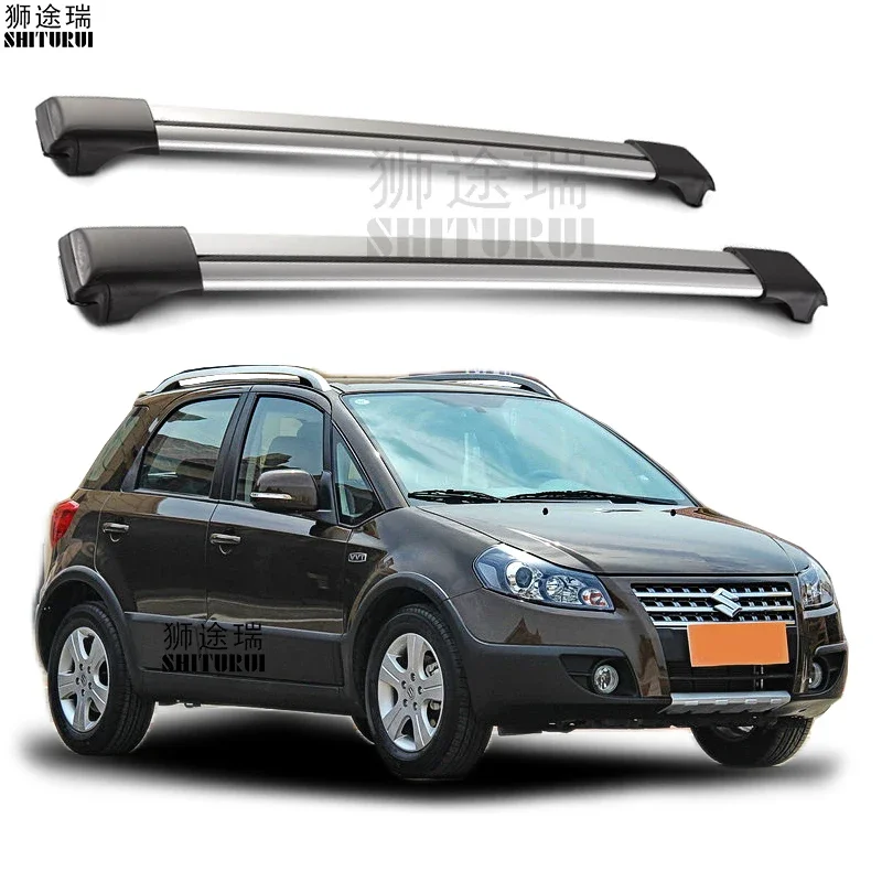 2Pcs Roof Bars for Suzuki Tenyu SX4 hatchback 2007-2016 with luggage rack Aluminum Alloy Side Bars Cross Rails Roof Rack Luggage