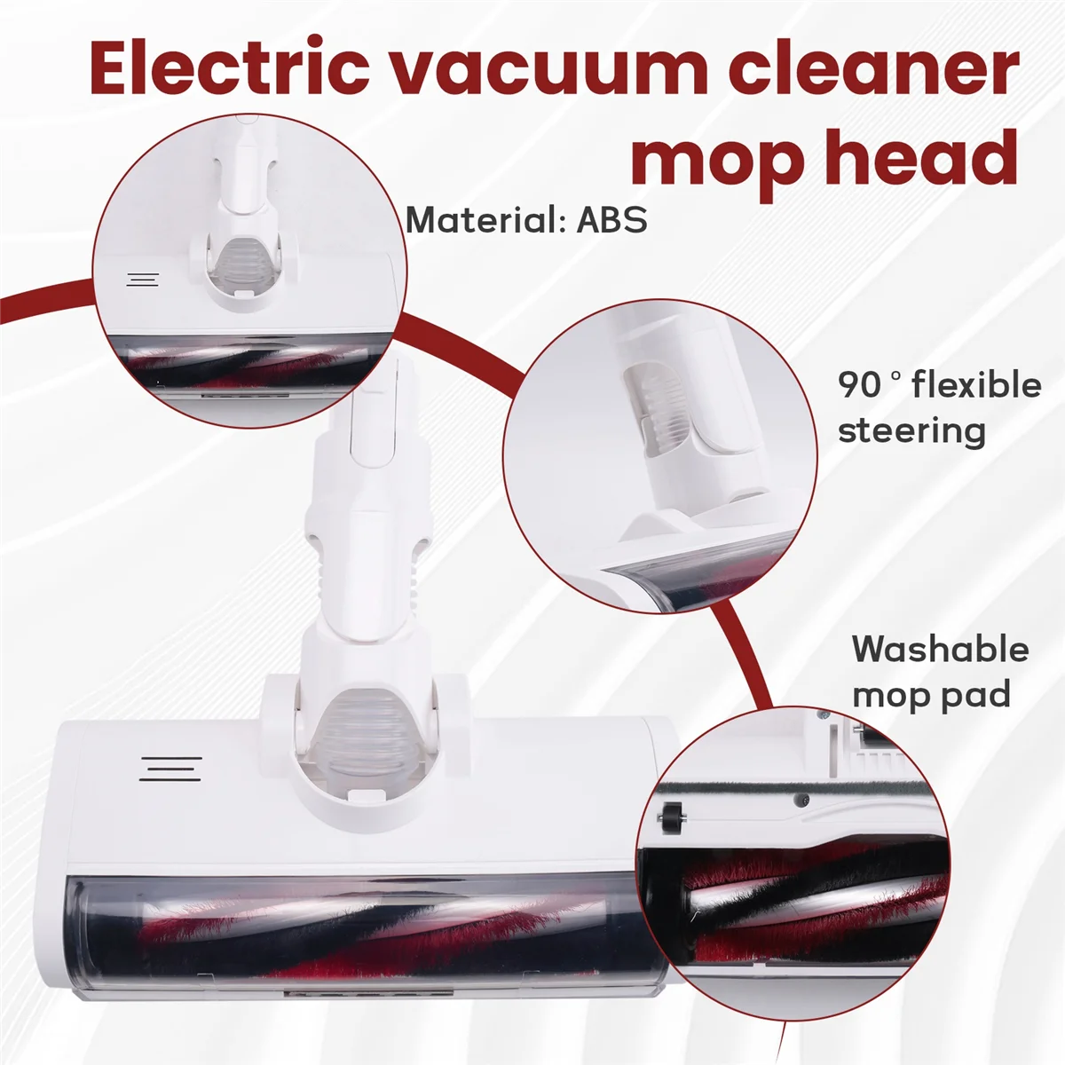 Elektrischer Bürstenkopf für Xiaomi K10/G10 Xiaomi 1C Dreame V8/V9B/V9P/V11/G9 Teppichbürste Staubsauger Teile-LITE