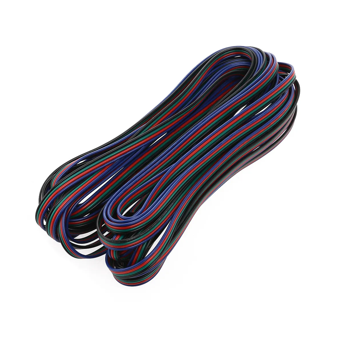 RGB LED Strip Extension Cable 10M 4 Pin Copper Wire Connector Adapter for 5050 3528 Light Strips