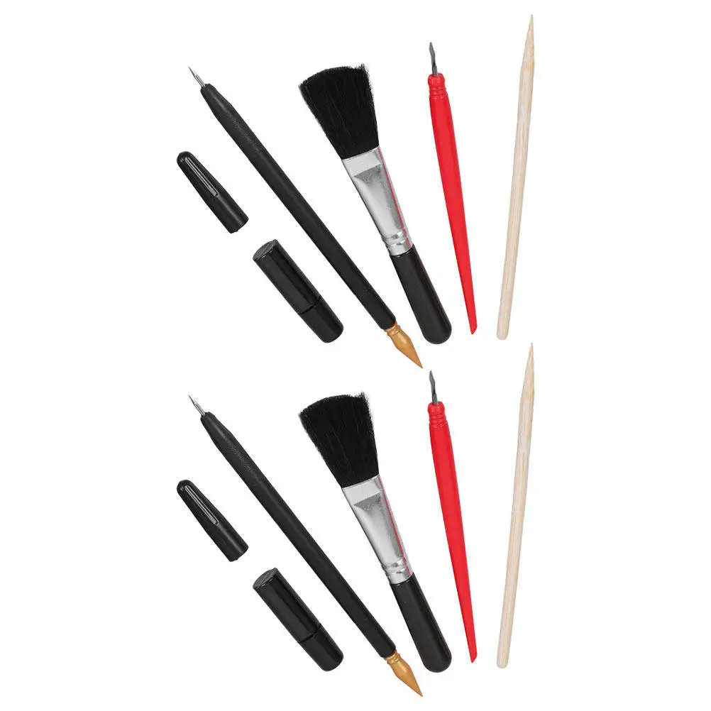 10Pcs Scratch Board Scratching Tools Set Precision Drawing Pens for Artists Beginners Crafters DIY Projects Portable
