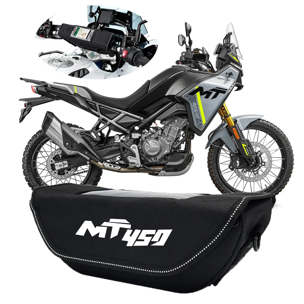 

For CFMOTO 450 MT Motorcycle Handlebar Travel Bag Motorcycle Waterproof And Dustproof Handlebar Storage Bag