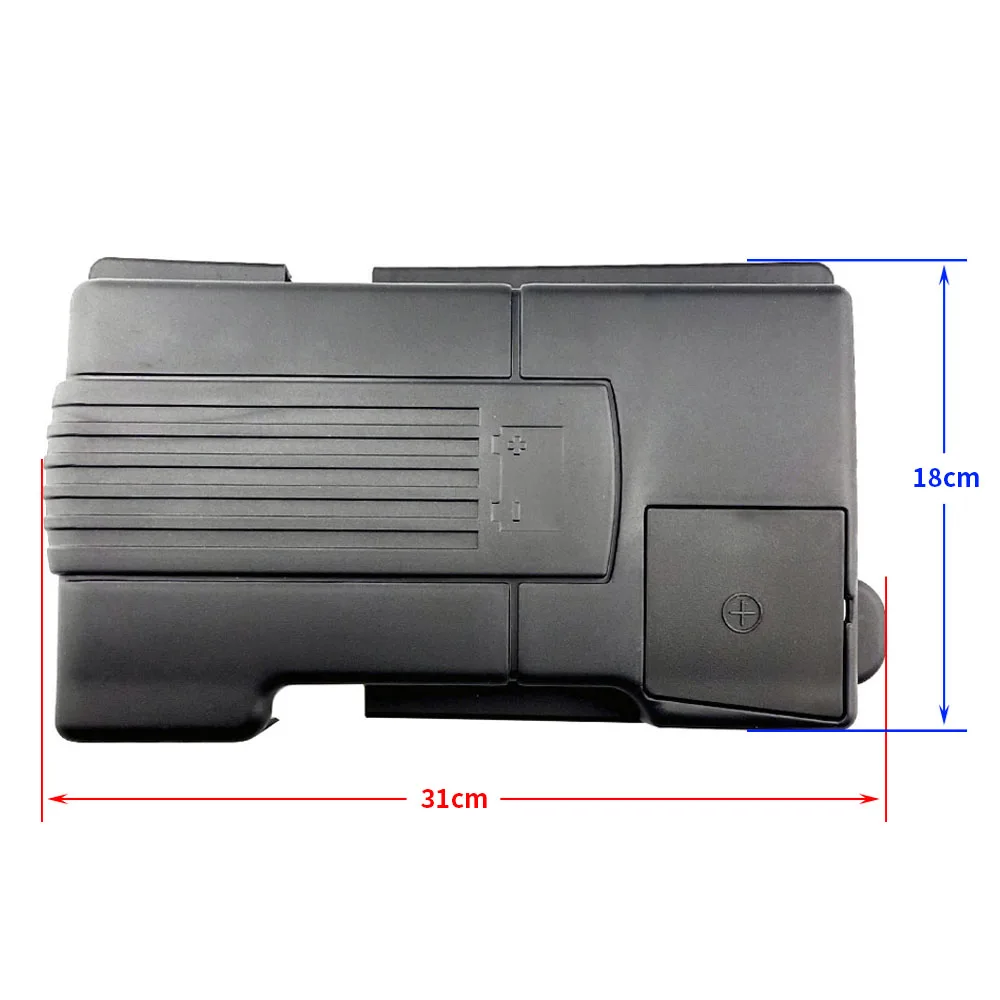 For Skoda Kodiaq 2016-2022 Car Engine Battery Protection Cap Dustproof Cover Positive Negative Anode Rustproof Shell