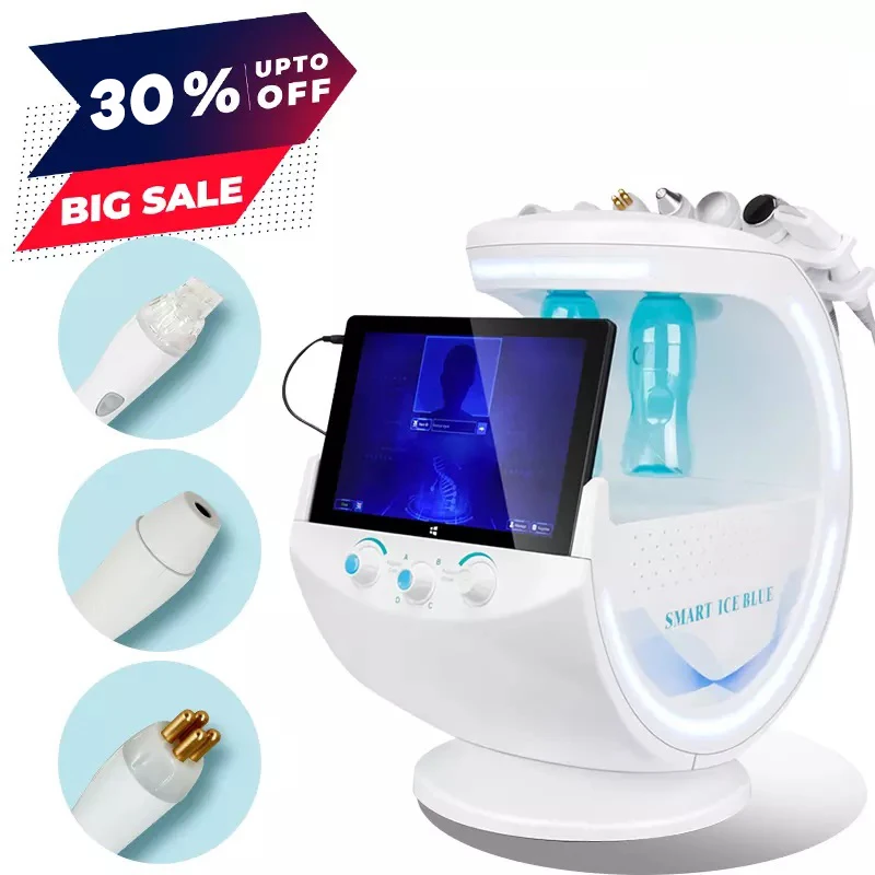 

Portable 7 In 1 Hydro Facial Machine Smart Ice Blue Skin Analyzer Diamond Deep Facial Whiting Skin Rejuvenation Machine