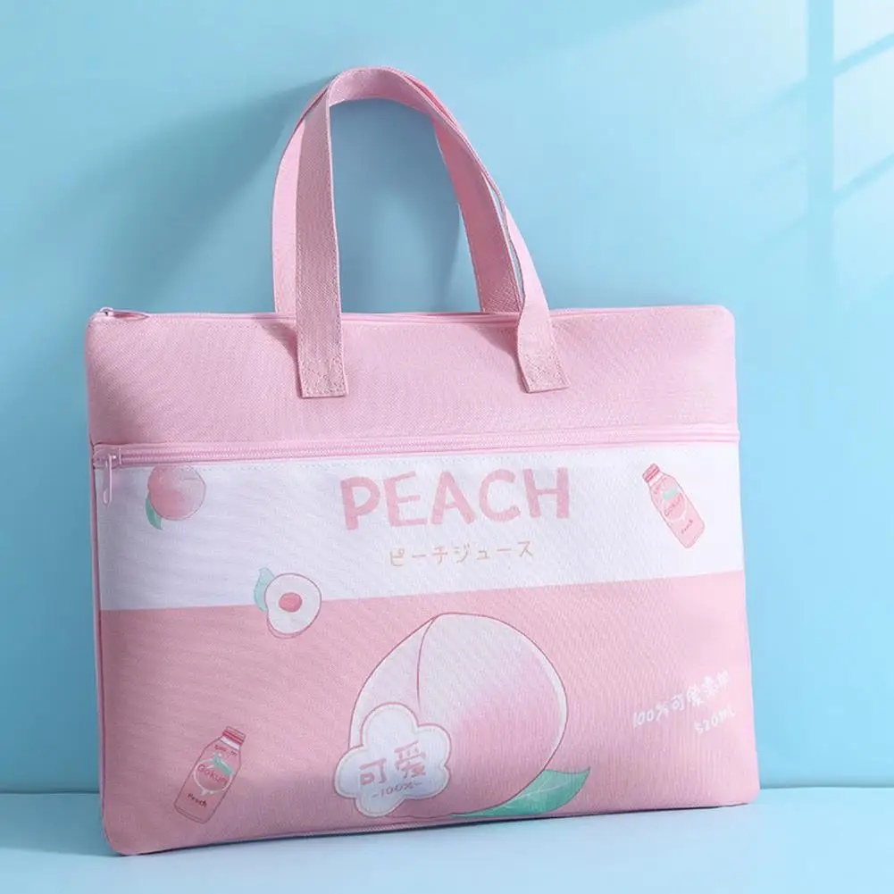 Canvas Handbag Convenient Large Capacity Fine Workmanship Kids Cartoon Top-handle Bag for Kids