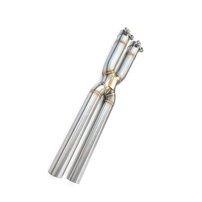 Exhaust Middle Pipe for Maserati Gran Turismo GT 4.2 4.7 2008-2017 Stainless Steel X Pipe-In-Tube Exhaust System Racing sound