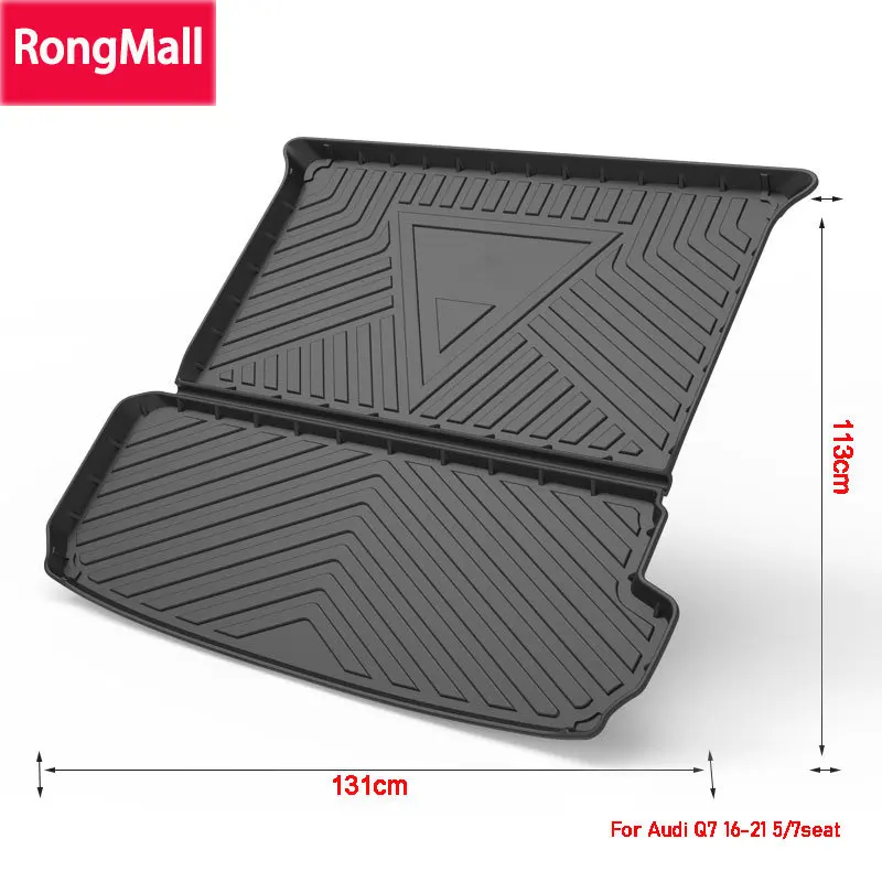 

Specialized For Audi Q7 16-21 Durable Car Trunk Mats Cargo Liner TPO Custom Floor Mat Protection Carpet Auto Accessories Modifie