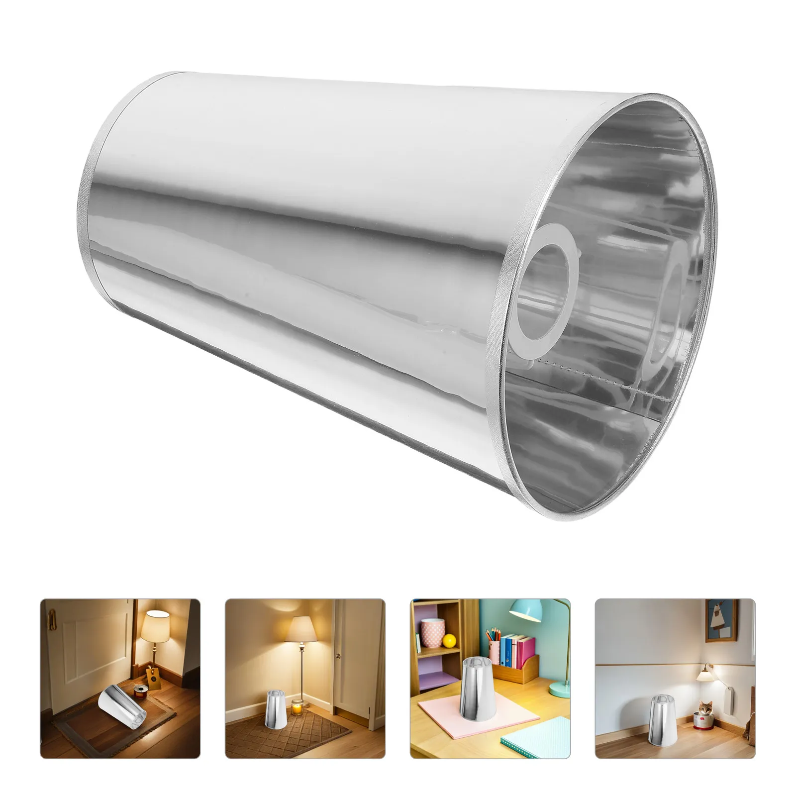 

Ретро-абажур E27 из железа и ПВХ в скандинавском стиле, сменный, 18 см (нижний диаметр) x 12 см (верхний диаметр), для напольных и настольных светильников, для дома