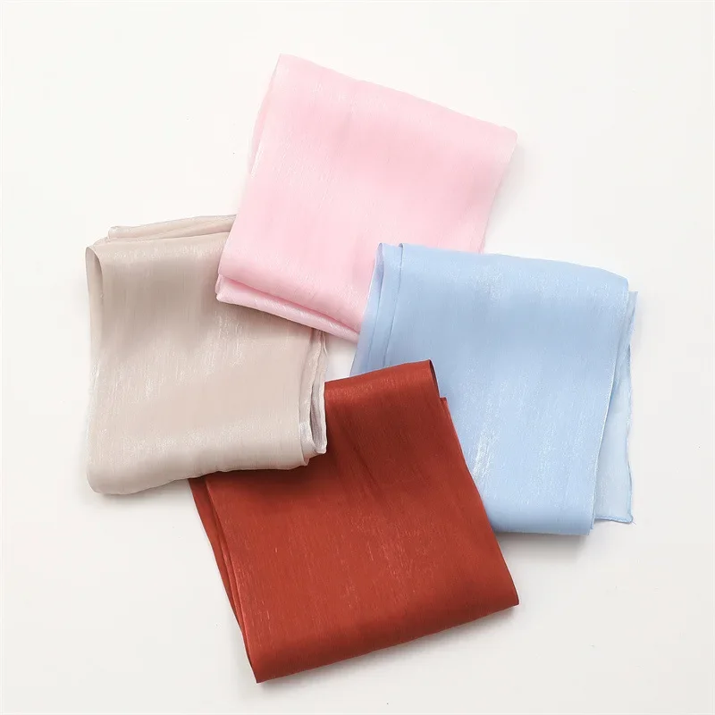 New Arrival Fresh and Soft Solid Color Scarf, Spring/Summer/Autumn/Winter, Sun Protection and Warm, Cotton Linen Headscarf