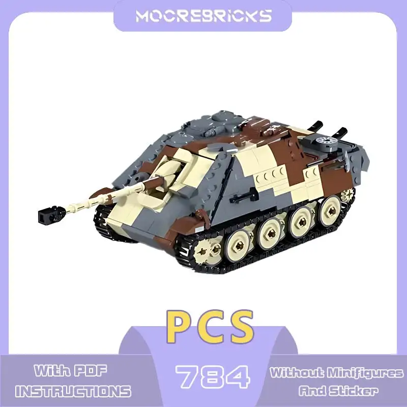 War Weapon JagdPanther Building Blocks Model Military Armored Vehicles Assembly Small Particle Bricks Children's Puzzle Toy