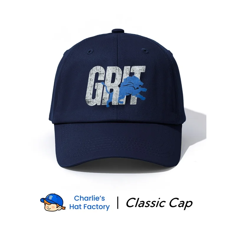 1 pc GRIT Printed Baseball Cap, Stylish Trendy Classic Soft Sweatband Adjustable Size