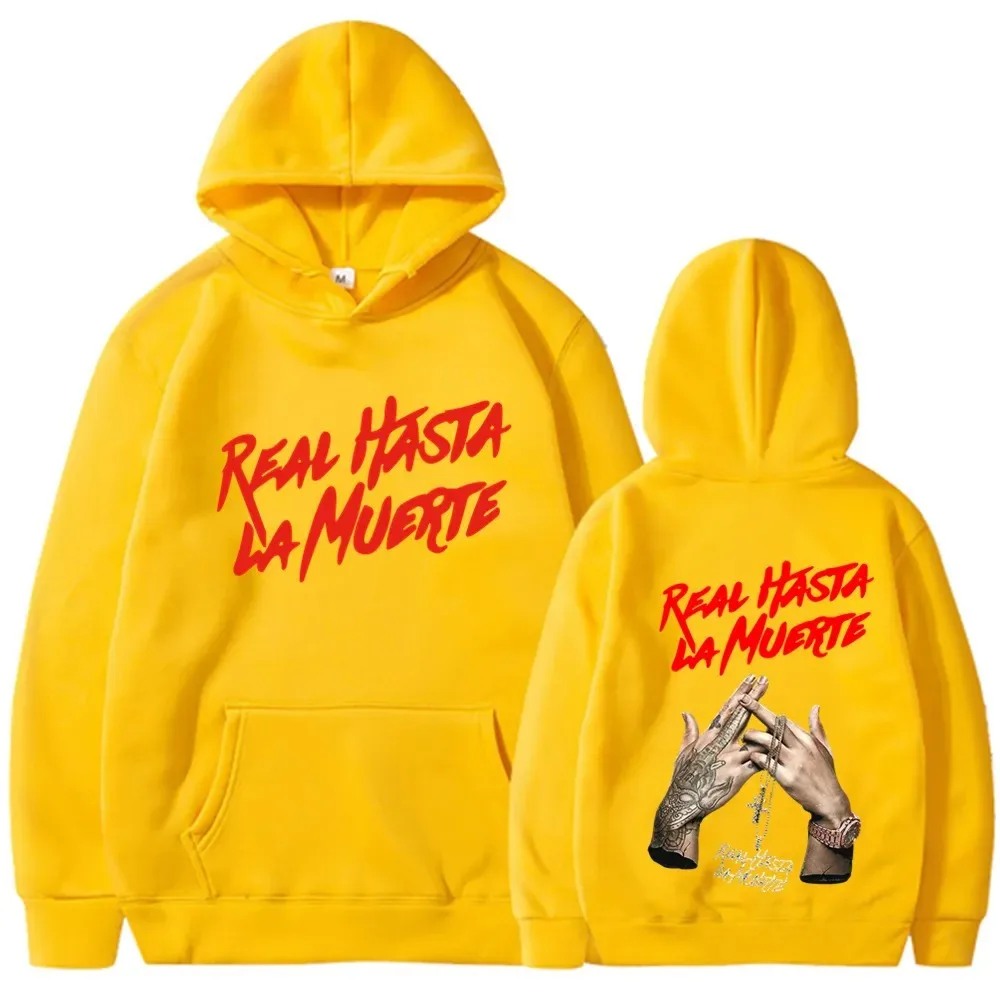 New Rapper Anuel AA Printed Hoodies Men Woman Fashion Hoodie Singer Graphic Printing Sweatshirts for Fans Fleece  Hoodies