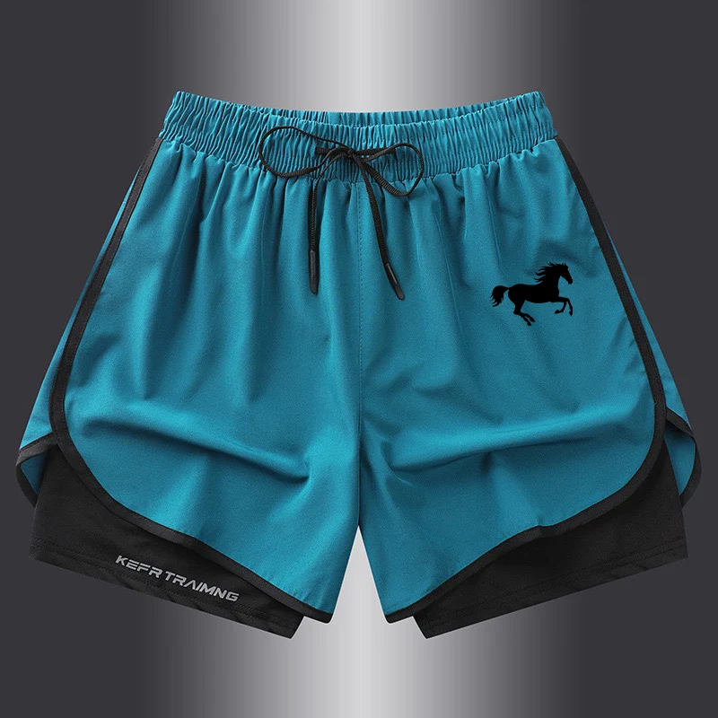 

2025New Fake Two-piece Shorts For Men Running Pants For Men Beach Pants For Men Fitness Pants For Men Quick-drying Pants For Men