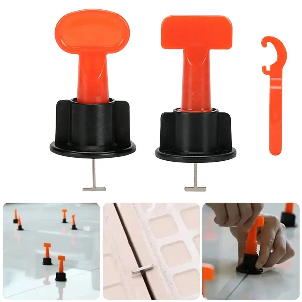 50Pcs Reusable Floor Tile Leveling System Clips Spacers Adjustable Thickened Floor Gap Clips Tile Spacers