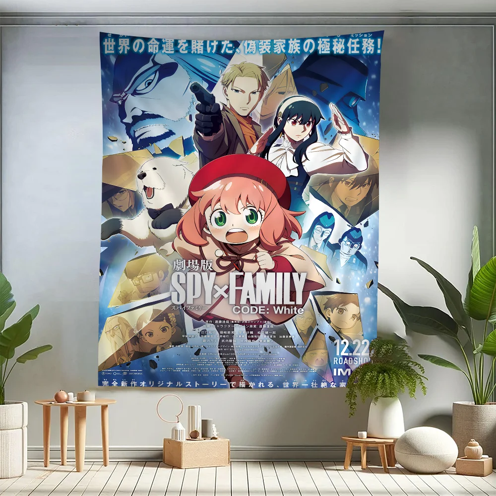 

Anime Spy X Family Anya Colorful Tapestry Wall Hanging Bohemian Wall Tapestries Mandala Wall Art Decor