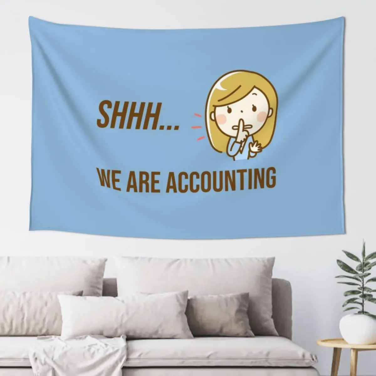 Funny Accountant Accounting Department Finance Dept CPA Tapestry Decoration For Rooms Decoration Home Tapestry