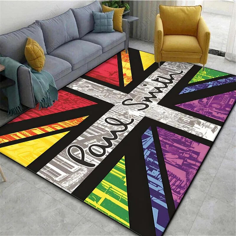 London Fashion P-Paul Smith Printed Floor Mat Carpet 15 Sizes Living Room Bedroom Bedside Sill Bathroom Floor Mat Home Decor