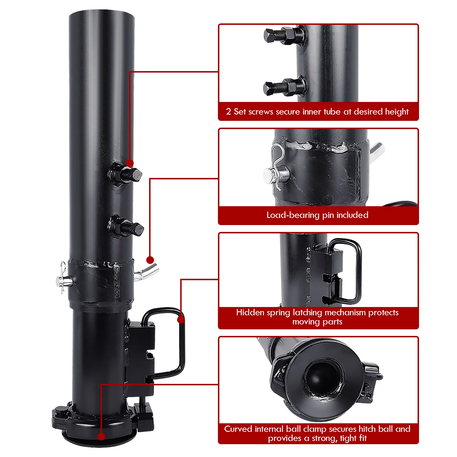 Hot-selling Trailer Coupler  2-5/16  30000LBS Heavy Duty Cast  Round  Gooseneck  Trailer Coupler for Trailer