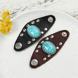 2025 Trend Man Leather Ring Sets Vintage Rings Unique Design Jewelry Simple Brown/Black Leather Ring for Father's Day gift