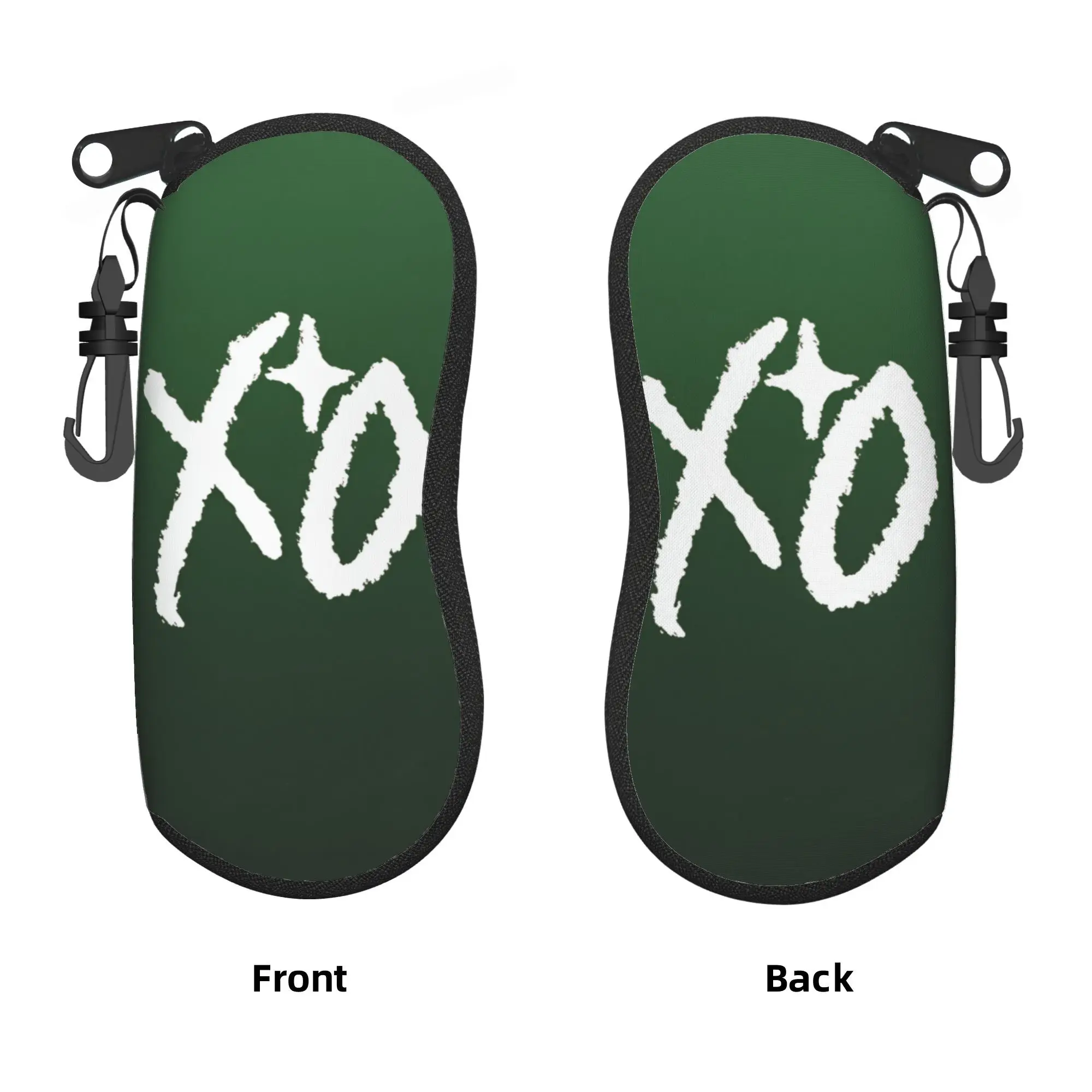 The Weeknd XO Glasses Case  Sunglasses Case Daily Soft Eyewear Bag Key Chain Male Female Eyeglass Protector