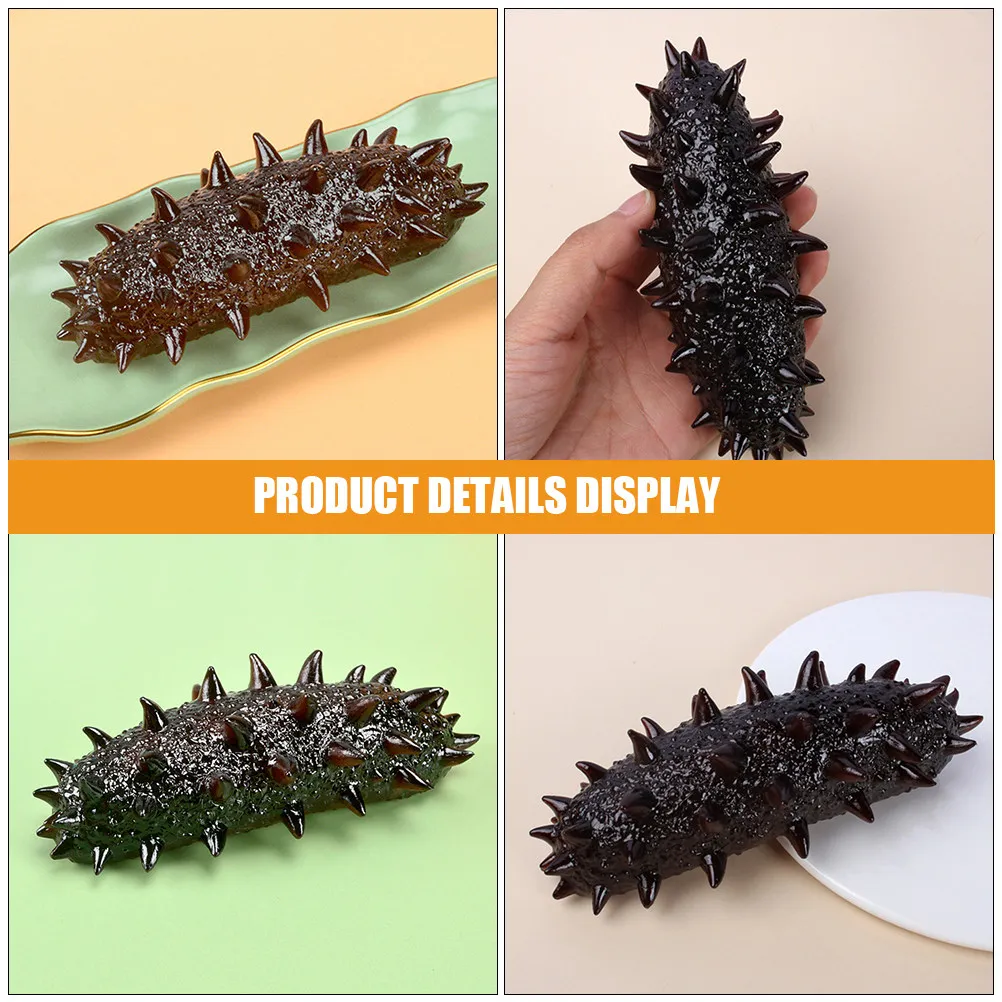 

Artificial Sea Cucumber Lifelike Fake Food Decor For Restaurant Bar Display Educational Science Teaching Aid Pvc Trepang Prop