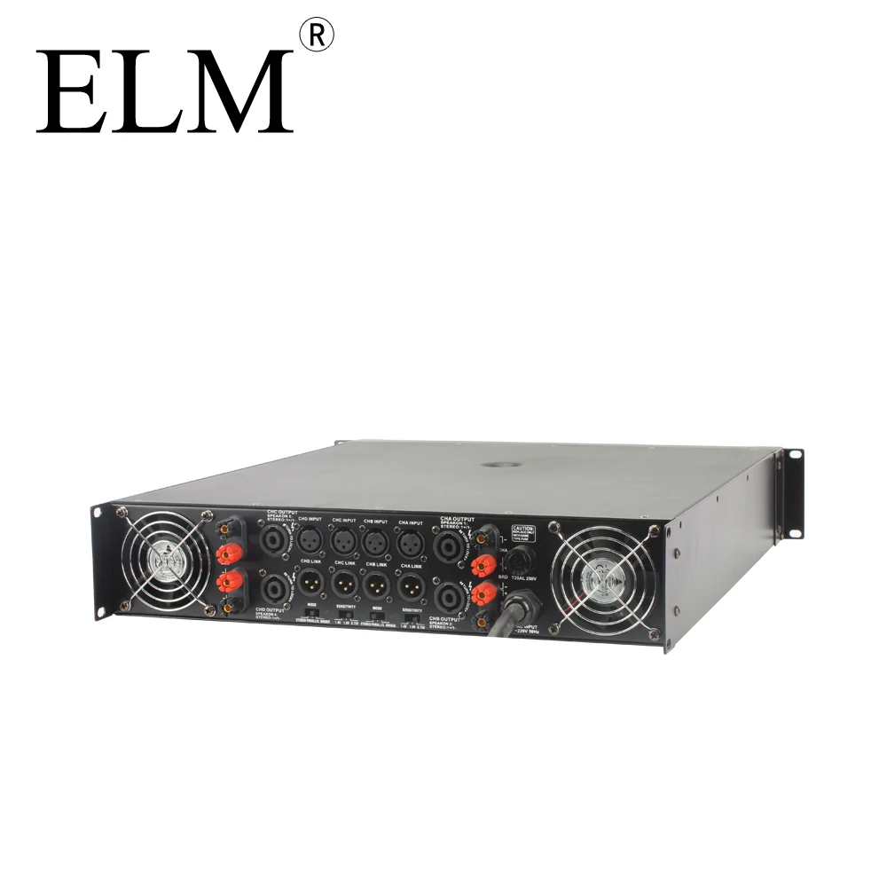 AMPLIFICADOR DE POTENCIA DE audio FP4800 ELM, nuevo estilo, 4 canales, escenario de sonido