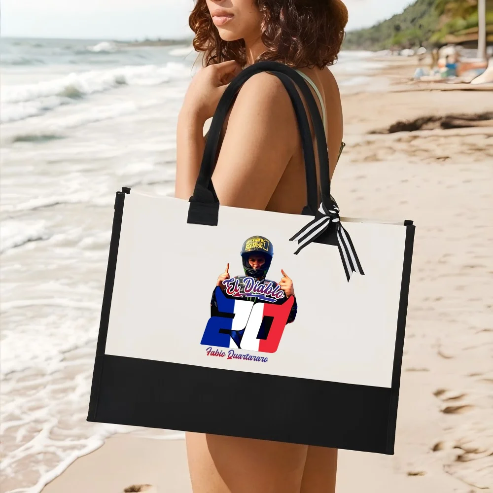 

Fabio Quararo 2026 Новое поступление, модная практичная просторная многоразовая большая сумка с узором и принтом, 2-цветная сверхмощная большая сумка на плечо