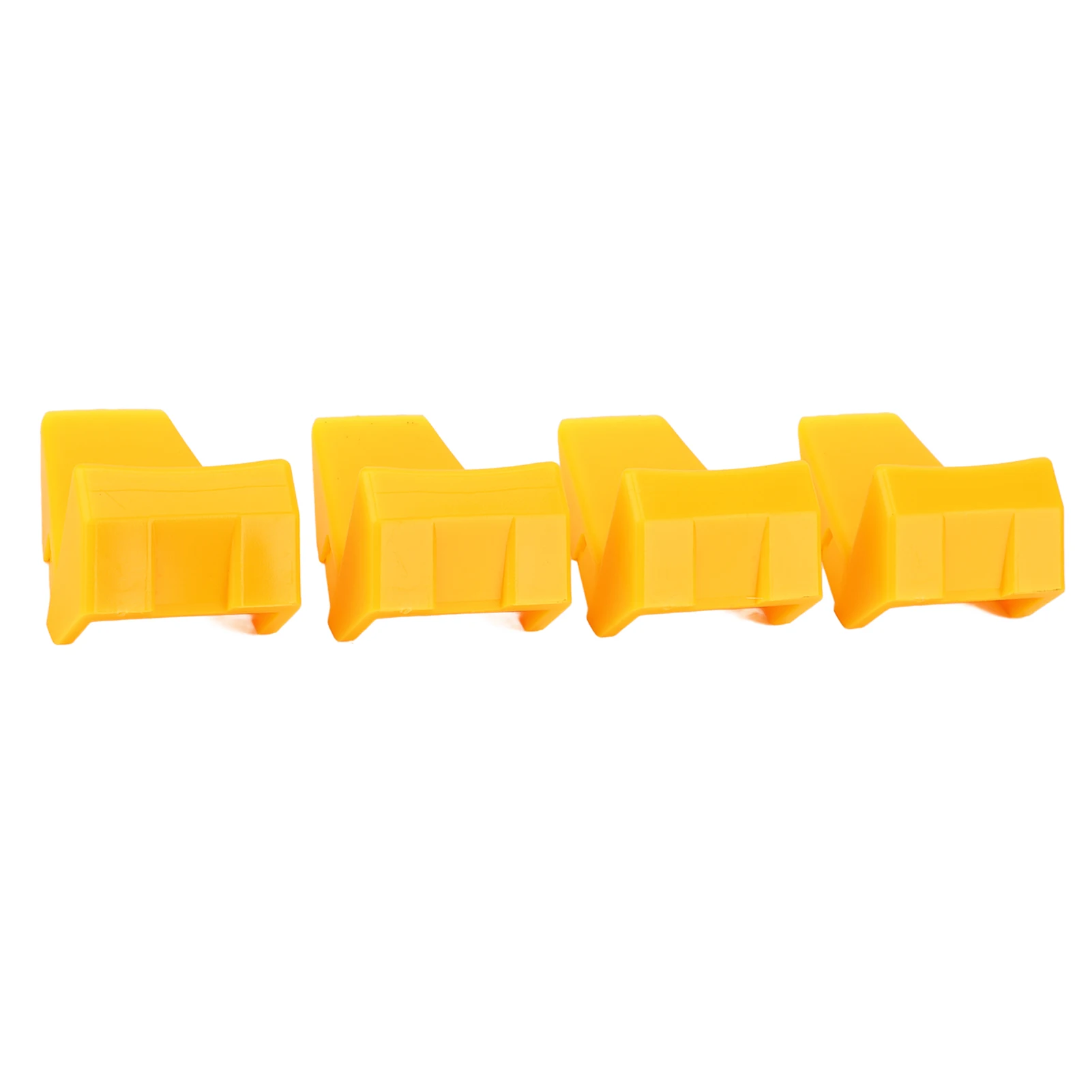 4pcs Tyre Changer Clamping Jaw Protector Plastic Yellow Wheel Rim Guard for Tire Changers Tire Changer Clamp Protective Cover