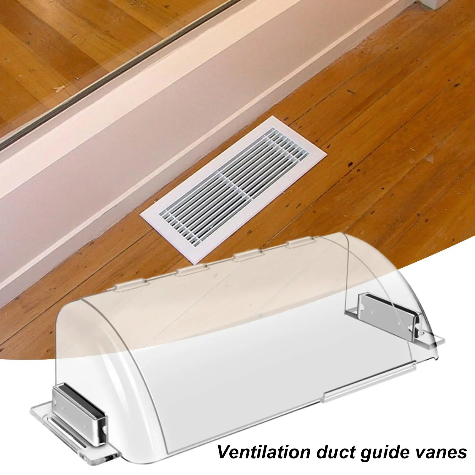 Magnetic Air Deflector Heater Vent Deflector For Floor Vent Outlet Shield Air Vent Diverter Floor Vent Deflector Double-layer