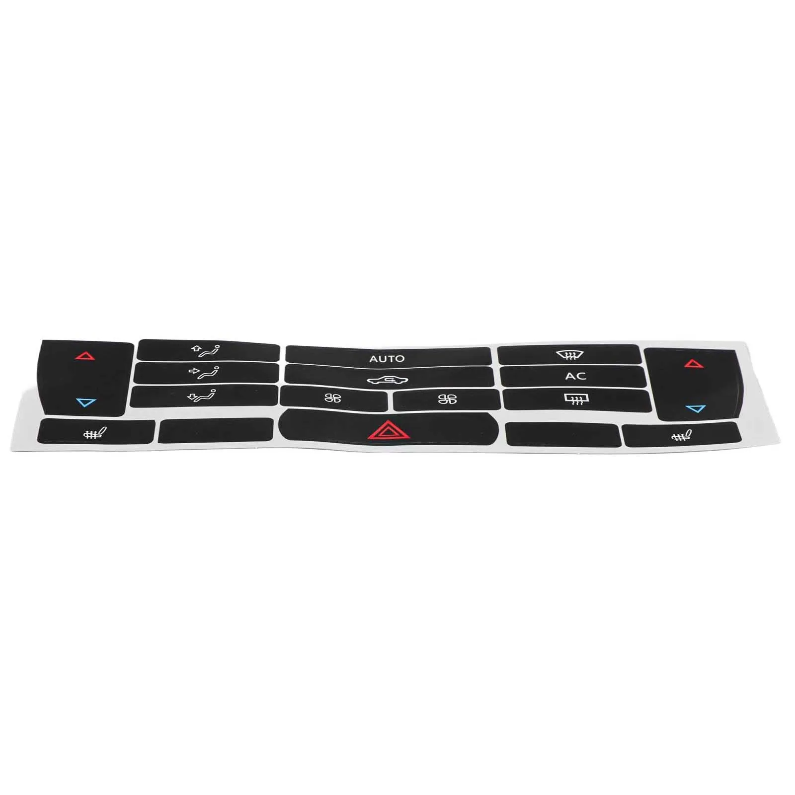 Button Restoration Climate Control Decals Vinyl Decal Overlay Reflected Illumination Black Overlay Firm Application