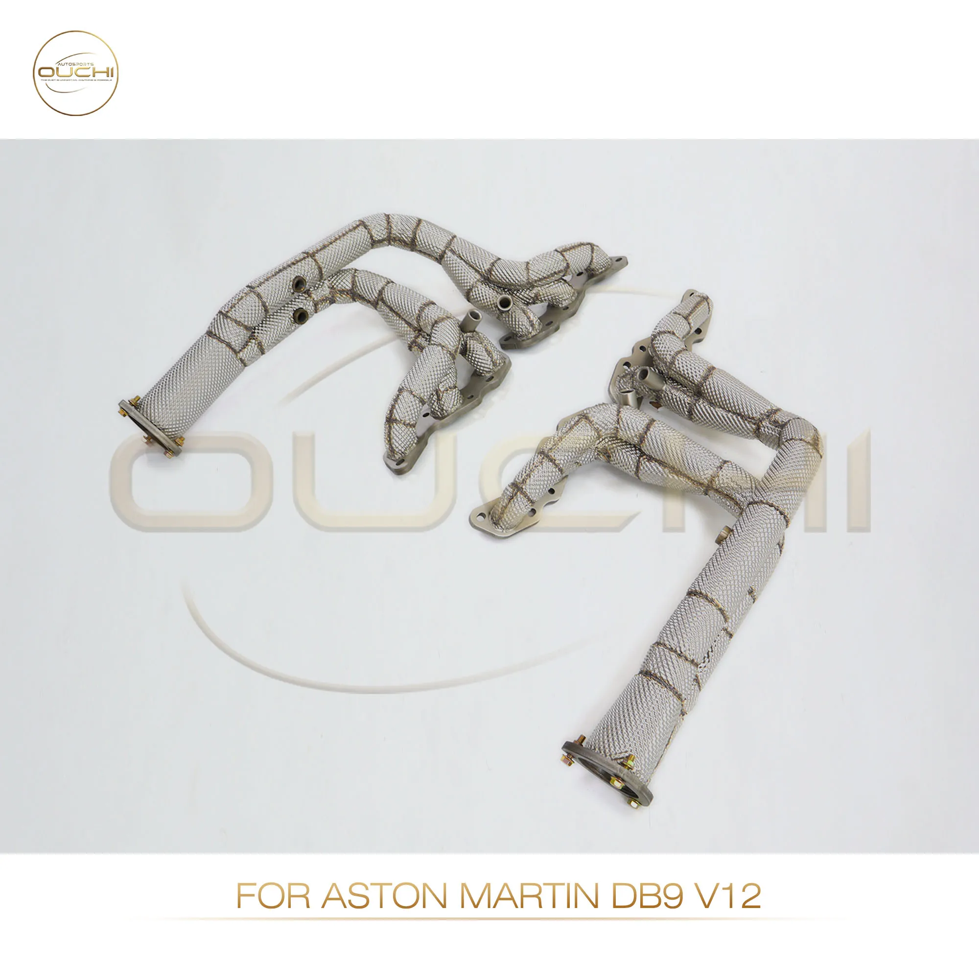 

Ouchi Car Exhaust System Stainless Steel Manifold For Aston Martin DB9 V12 With Heat Shield High Performance Exhaust Pipe