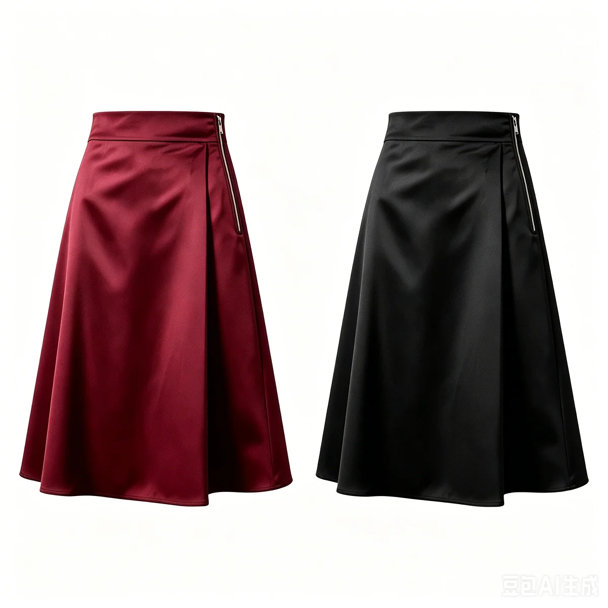 Falda medieval retro de corte A para mujer, vestido gótico de sirena de cintura alta elegante de longitud media estilo renacentista