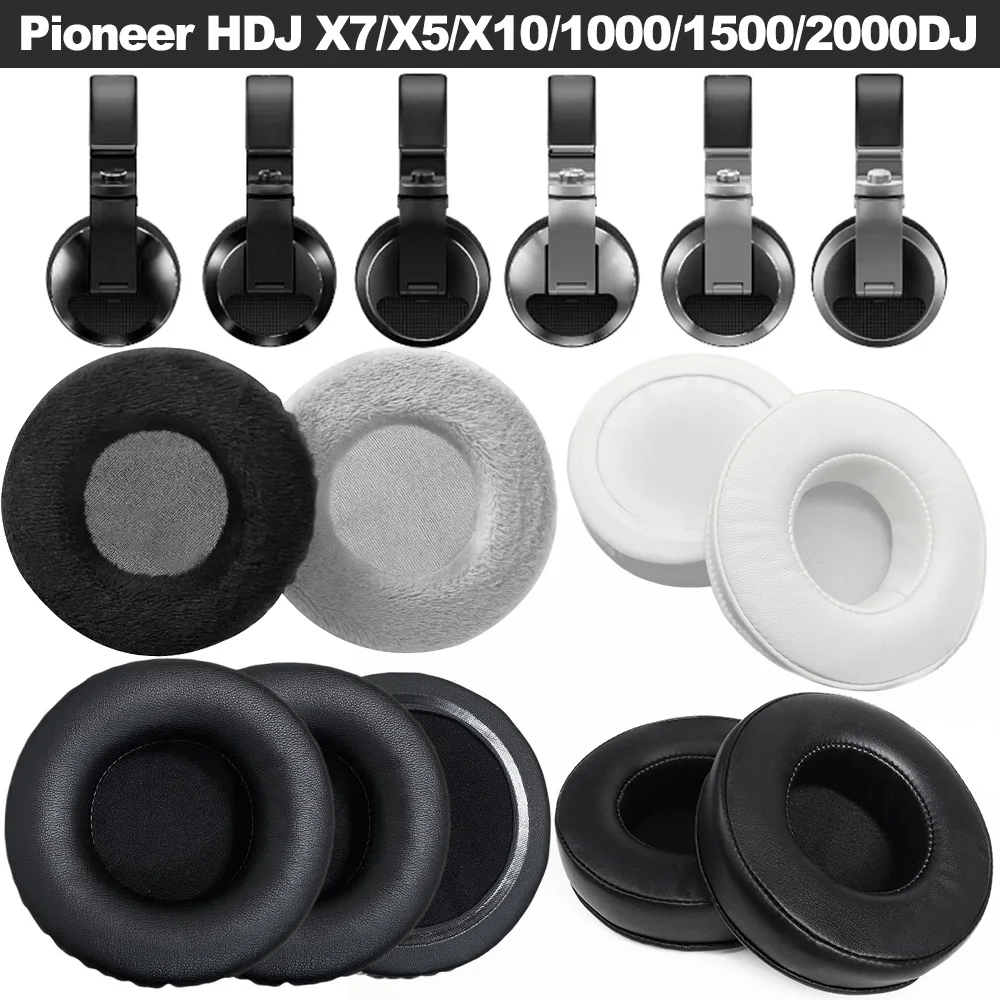 Earphone pads For Pioneer HDJ X7/X5/X10/1000/1500/2000DJ replacement  Earpads Mesh cloth Memory Covers Sponge Soft Protein