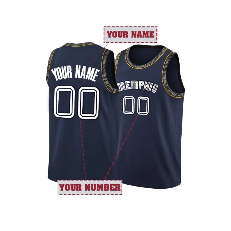 Customized Memphis Basketball Jersey Sports Uniform Suit for man women Personalized Jersey Make Your Own DIY Jerseys