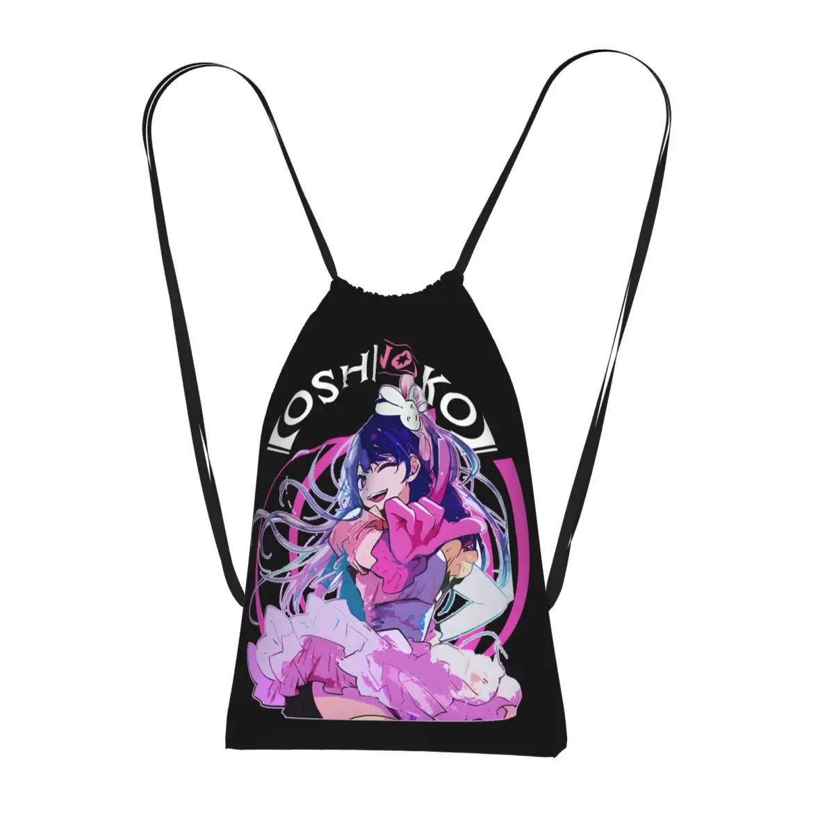

Рюкзаки Oshi No Ko Anime Kawaii, модные сумки на шнурке с карманами для хранения, сумки для книг для мужчин, женщин и студентов