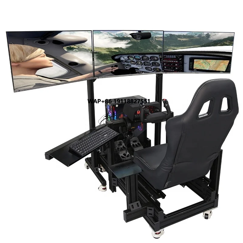 

Perfect Driving Experience Motion Adaptor Upgrade Sim Racing Kit Aluminum Profile Cockpits WITH Keyboard Tray