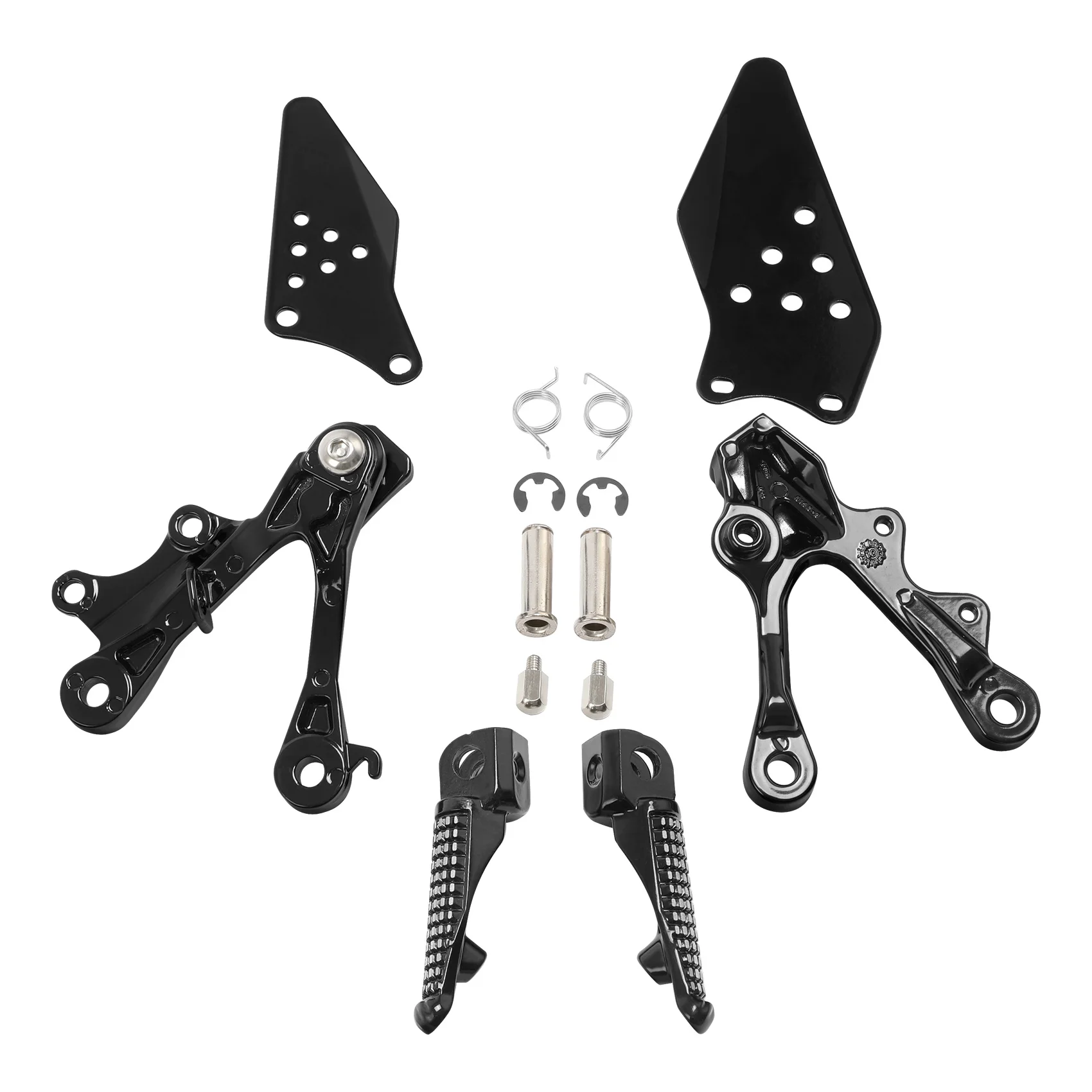 Front Rider Foot Pegs Bracket Set For KAWASAKI Ninja ZX6R 2009-2018 ZX636 2013 2014 2015 2016 2017 2018 Motorcycle