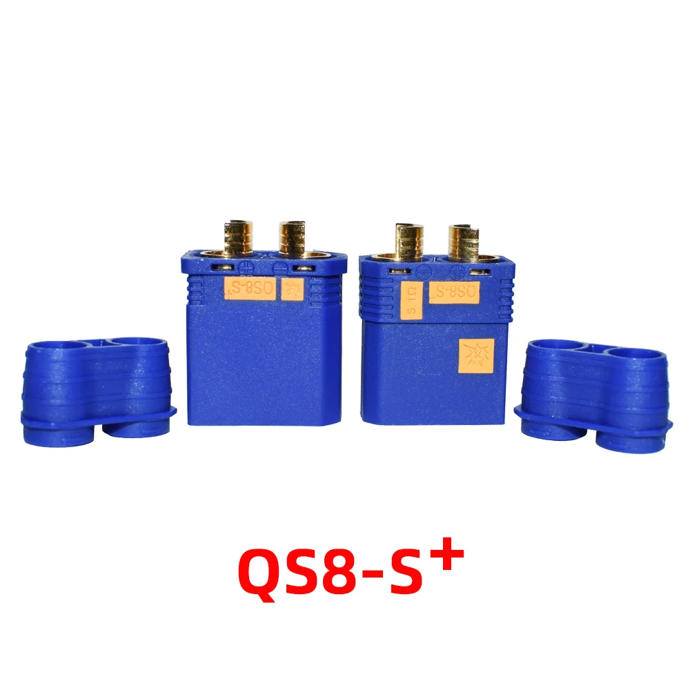 QS8S QS8S Connectors Anti-Spark Gold Connector Large Power Plug for RC Plant protection drone Car Model QS8-S Heavy Duty Battery