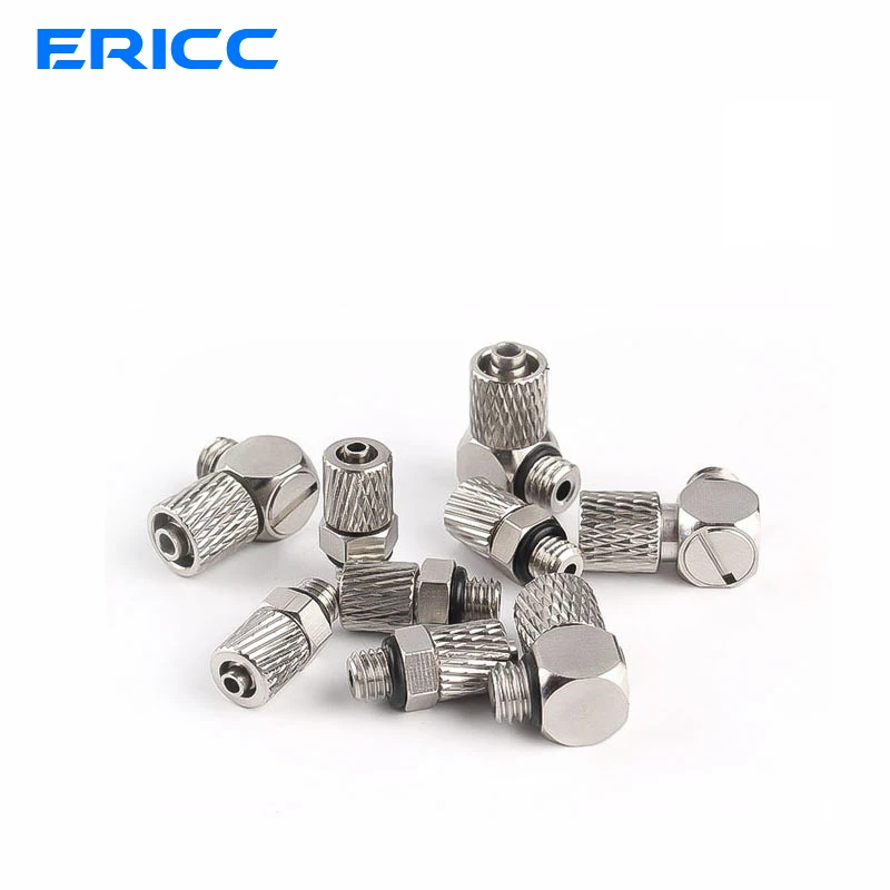 10PCS M Series Miniature Fittings M-5H-4 M-5HL-4 Male Thread Pneumatic Pipe Air Hose Quick Fitting Mini Connector M3 M4 M5 M6