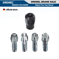 Dremel 4485 4 Pieces Collet Chuck Sleeves Grip Capacity Range 0.8mm - 3.2mm with 1 Collet Nut Cap Fits Rotary Tools Electric