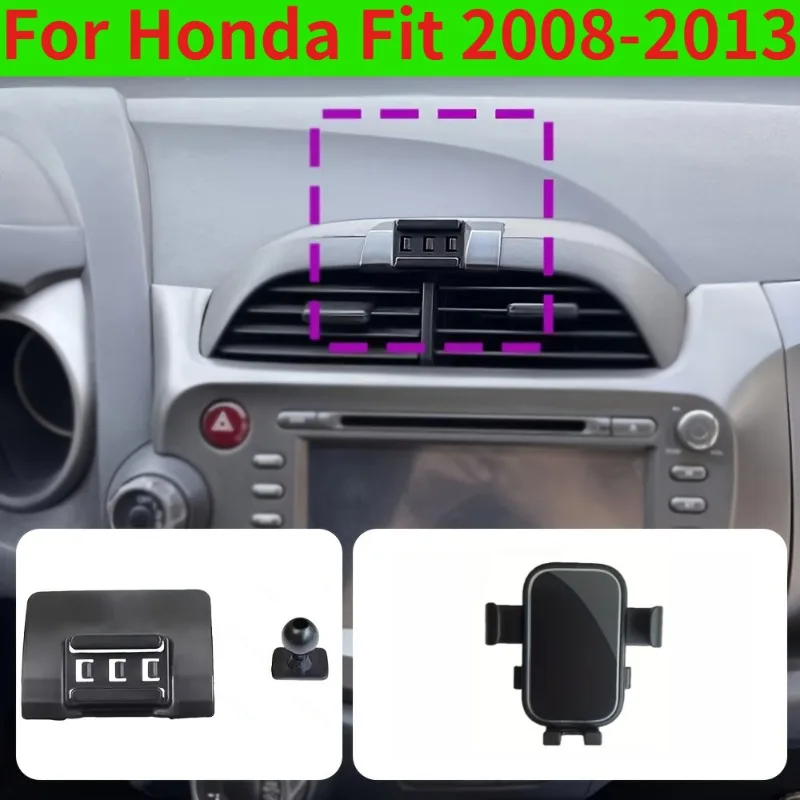 Suporte de Telefone para Carro Honda Fit 2008-2013 - Base Fixa para Painel/Montagem no Painel Adequada para Honda Fit