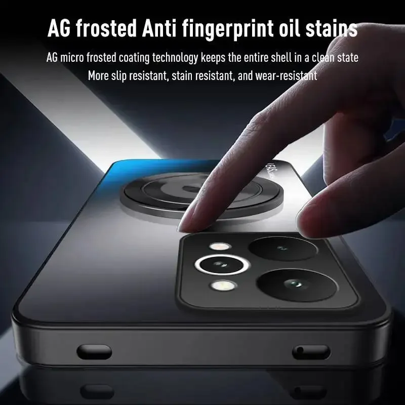 ل Realme 15 Pro حافظة بسيطة الدورية حامل نمط الأعمال الفاخرة ماتي الجلد ودية المضادة للسقوط غطاء ل Realme15