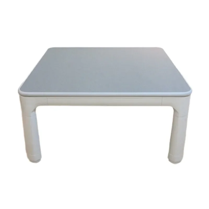 75cm  Square Japanese Furniture Legs Folding Reversible Top White/gray for 3-2 Person Low Heated Asian Low Table