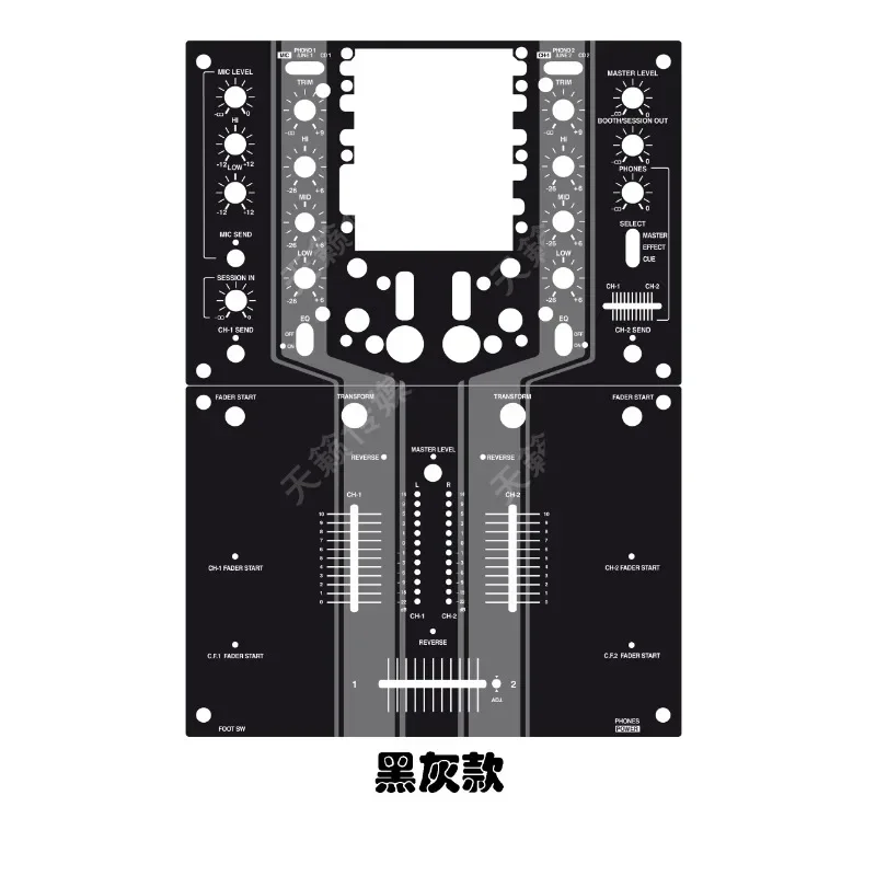 

Pioneer DJM-909 djm909 Защитная пленка для панели микшера, персонализированная красочная наклейка Djm909, не железная панель