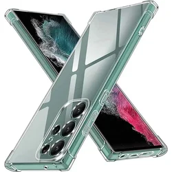 Luxury Shockproof Clear Phone Case For Samsung Galaxy S20 FE S21 Plus S22 S23 S24 Ultra Silicone Transparent Soft Back Cover