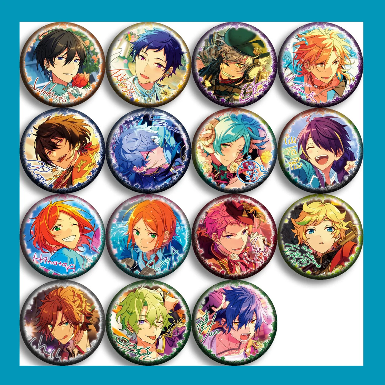 Ensemble Stars Trickstar Anime Figure Models Brooches Badge Hidaka Hokuto Akehoshi Subaru Brooch Badge Anime Game Periphery Gift