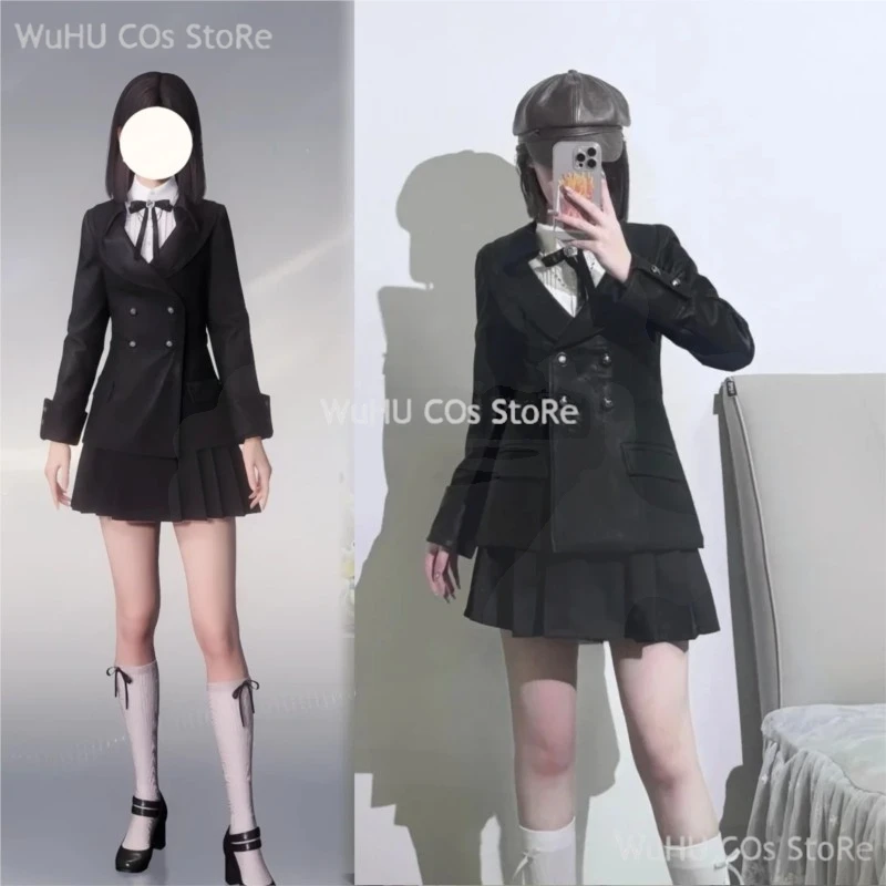 

Love and Deepspace Heroines Cosplay Costume Wig Skirt Earrings Abysswalker Dream Prelude Uniform Halloween Party for Women Girls