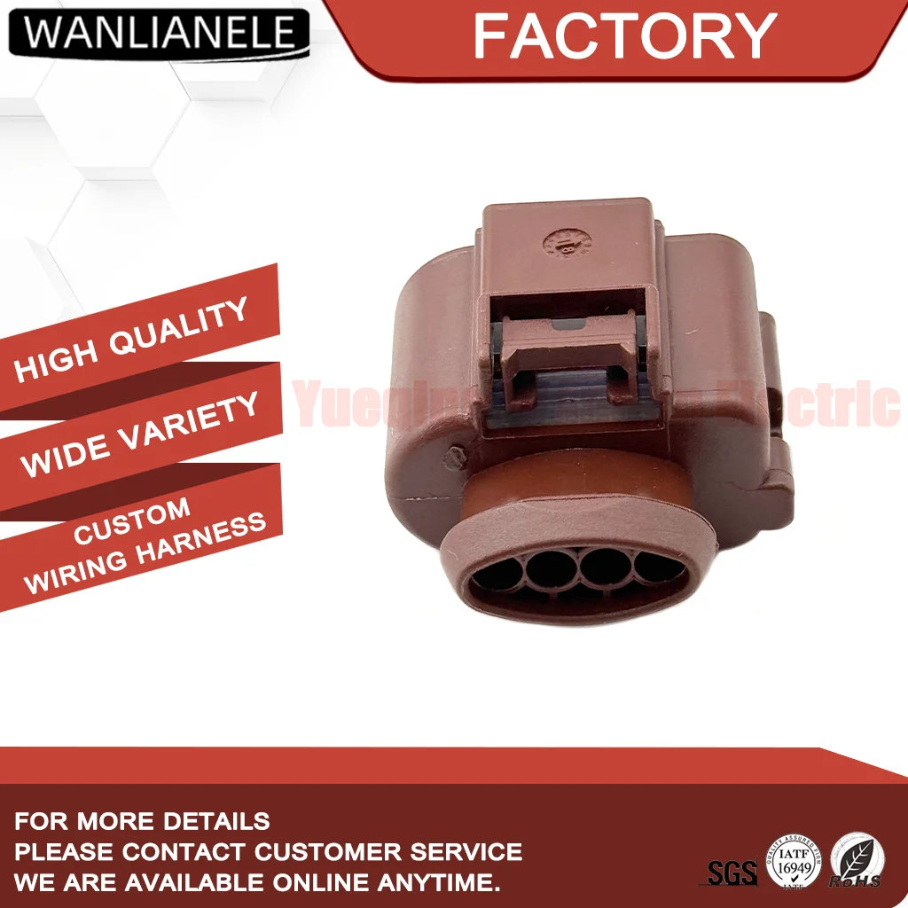 50 Sets 8K0973704A 4 Pin Oxygen Sensor Connector Pigtail Kit Fit Seat Lambda Probe Plug 1K0 973 804 A 20cm Wires