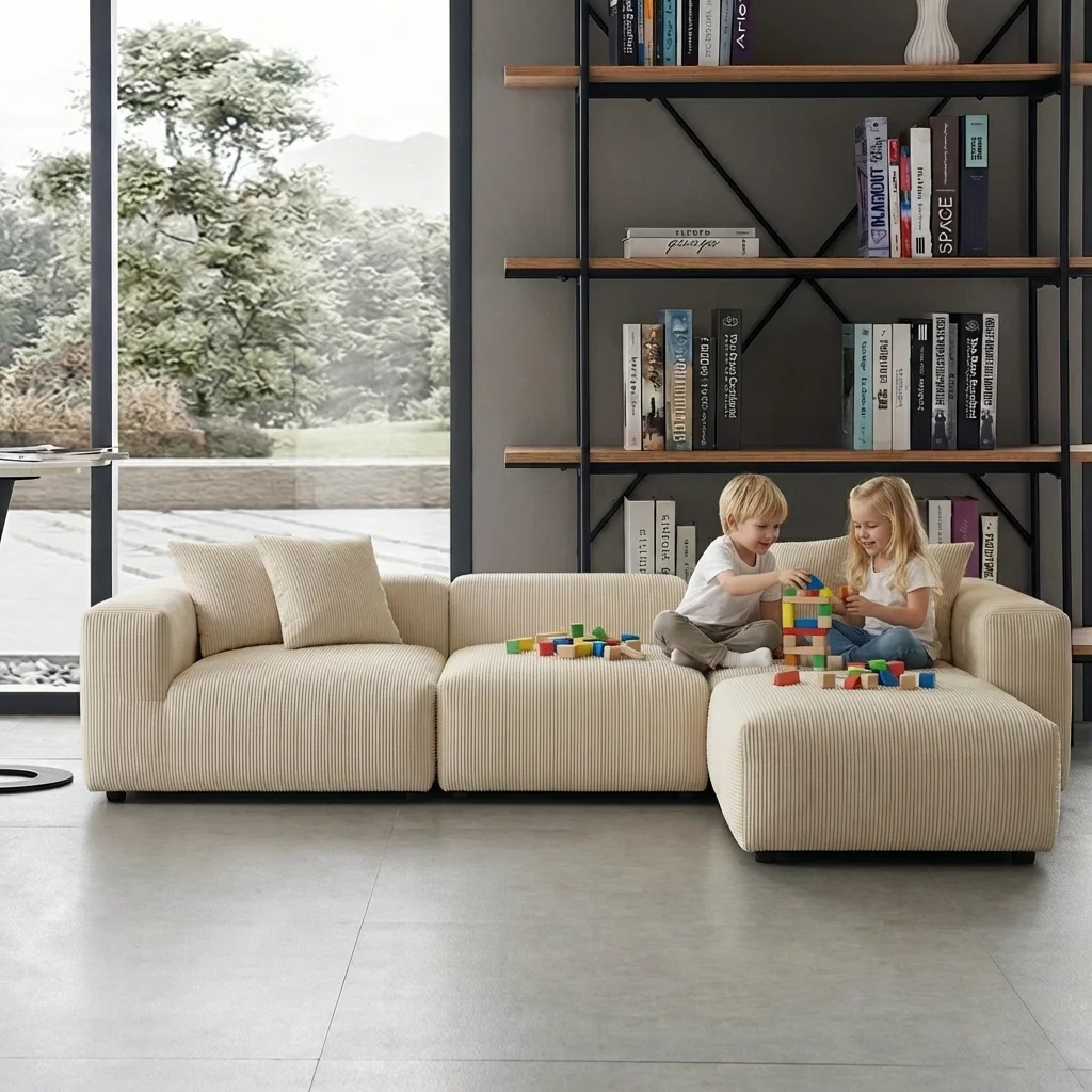 Integrated Design Vacuum Pack Sofa Boneless Sofa Flexible Combination Modern Sectional Sofa