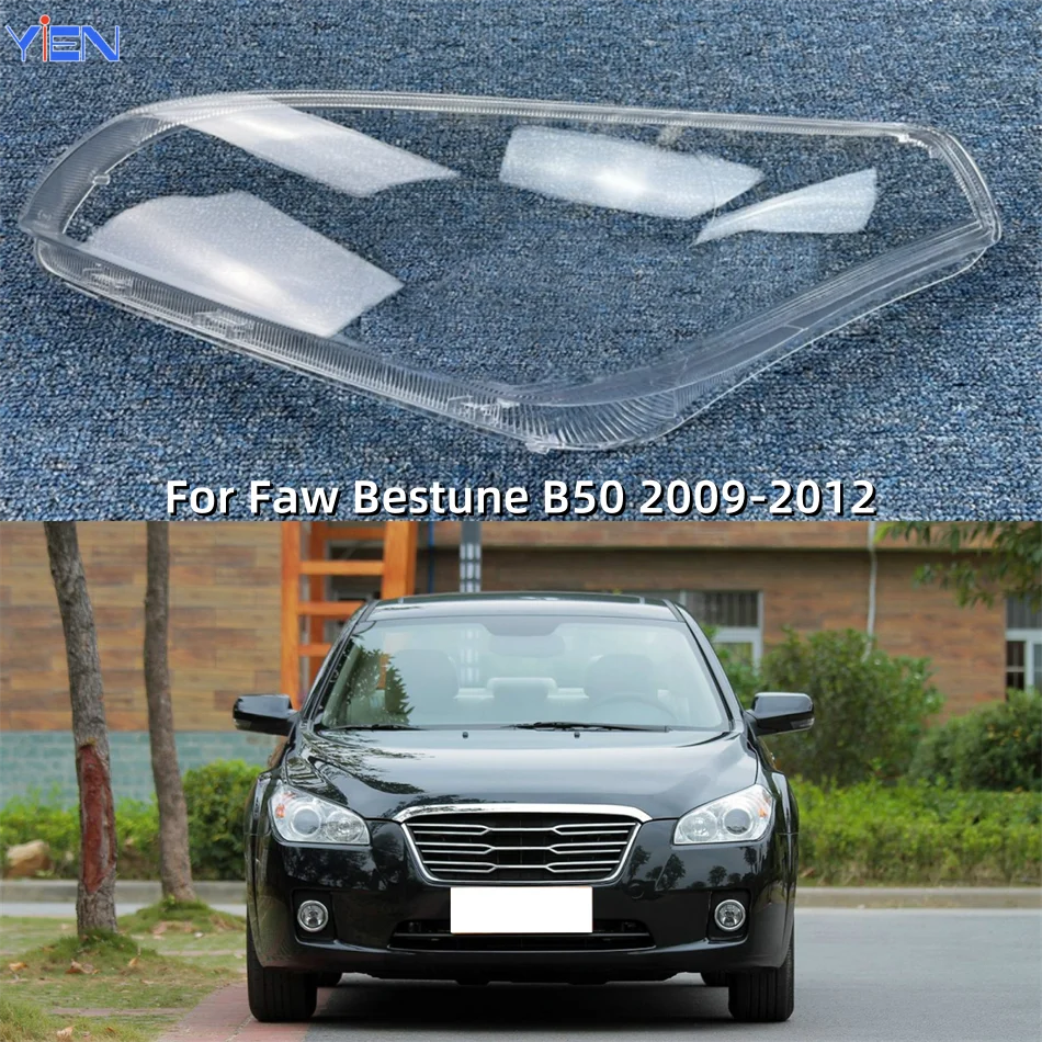 For Faw Bestune B50 2009 2010 2011 2012 Car Gadgets Lampshade Cover Headlight Lens Car Front Headlight Lens Cover Lights Shell